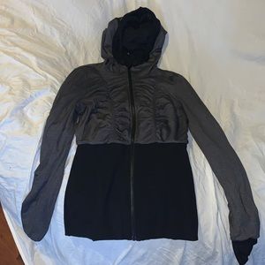 Lululemon Dance Studio Jacket reversible black and grey long sleeve
